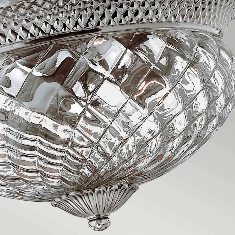 Hinkley LED Plafondlamp Plantation | 3X E27 Max 60W | Dimbaar | Polished Antique Nickel