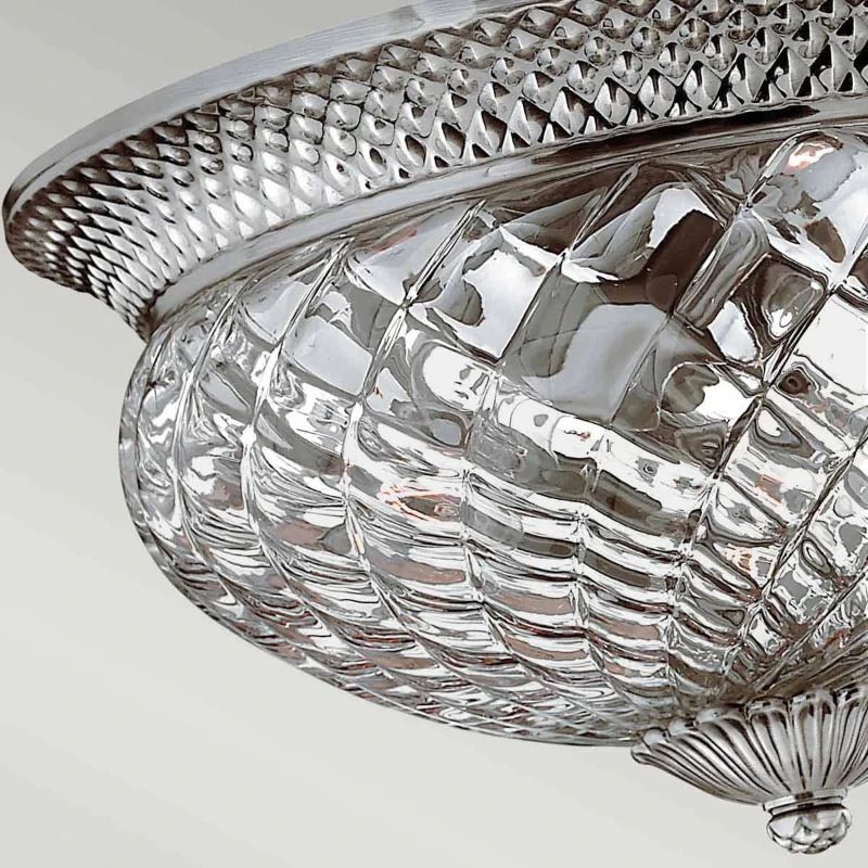 Hinkley LED Plafondlamp Plantation | 3X E27 Max 60W | Dimbaar | Polished Antique Nickel