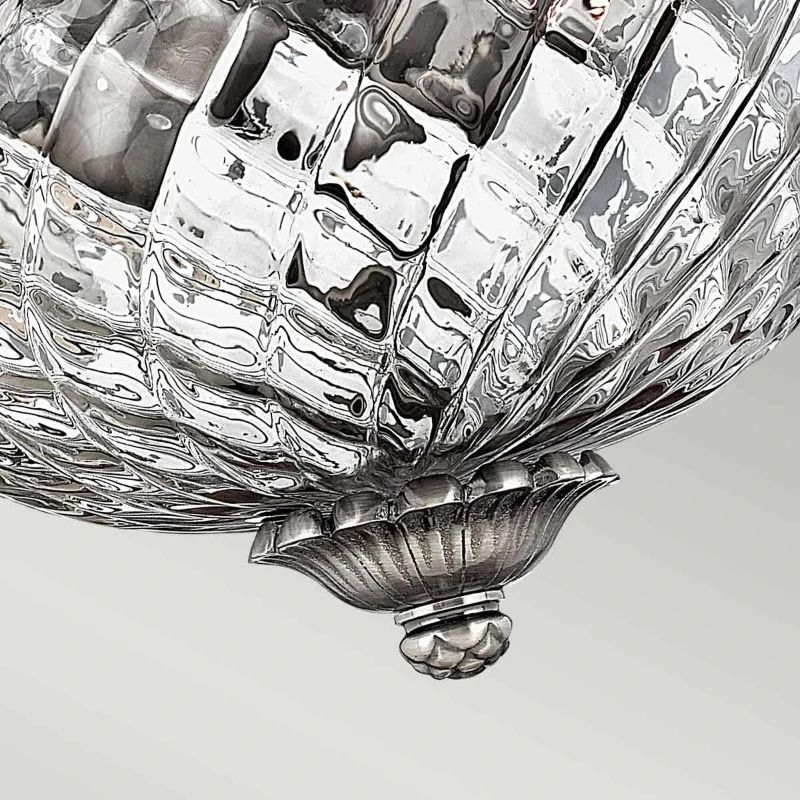 Hinkley LED Plafondlamp Plantation | 2X E27 Max 60W | Dimbaar | Polished Antique Nickel