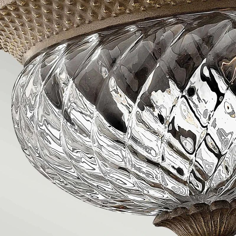 Hinkley LED Plafondlamp Plantation | 2X E27 Max 60W | Dimbaar | Pearl Bronze