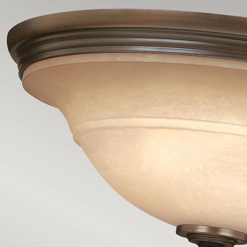 Hinkley LED Plafondlamp Plymouth | 3X E27 Max 60W | Dimbaar | Olde Bronze