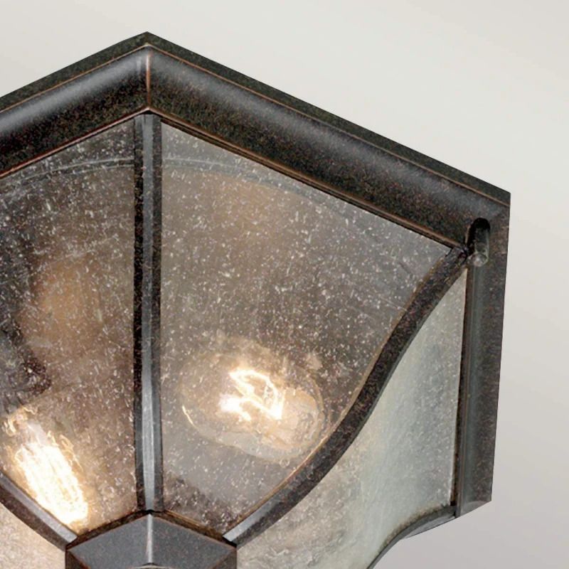 Elstead Lighting LED Buitenlamp New England | 2X E27 Max 60W | IP44 | Dimbaar | Weathered Bronze