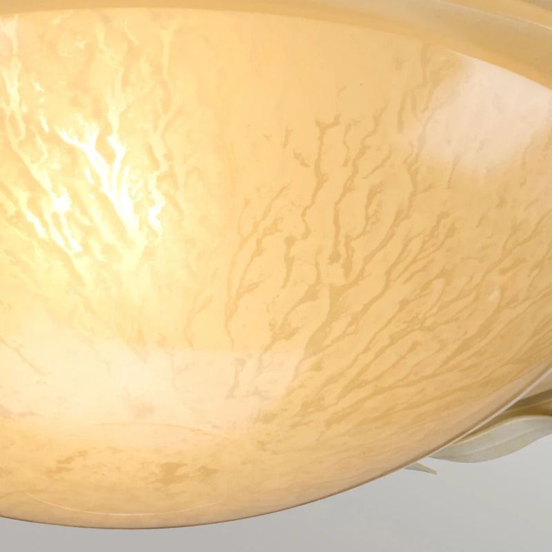 Elstead Lighting LED Plafondlamp Olivia | 1X E27 Max 60W | Dimbaar | Ivory/Gold Patina
