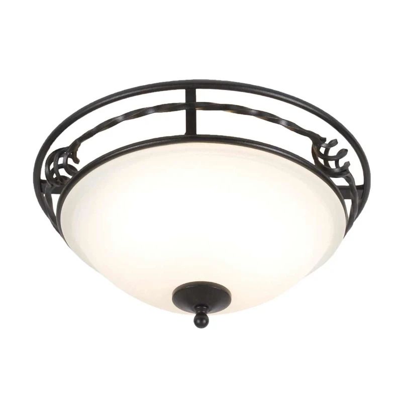 Elstead Lighting LED Plafondlamp Pembroke | 2X E27 Max 60W | Dimbaar | Black