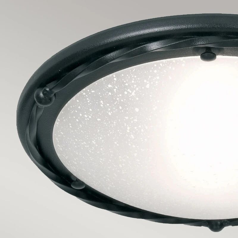 Elstead Lighting LED Plafondlamp Pembroke | 1X E27 Max 60W | Dimbaar | Black