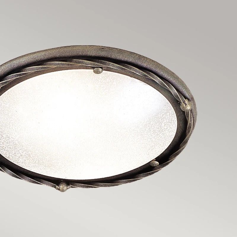 Elstead Lighting LED Plafondlamp Pembroke | 1X E27 Max 60W | Dimbaar | Black/Gold