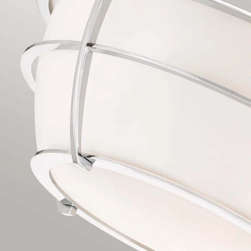Quoizel LED Plafond Badkamerlamp Chance | 2X E27 Max 60W | IP44 | Dimbaar | Polished Chrome