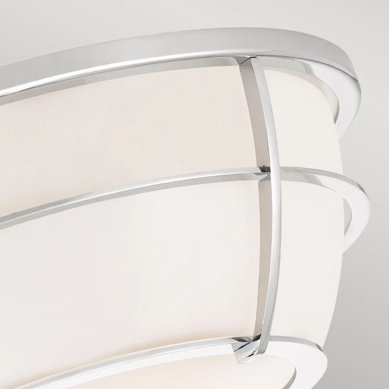 Quoizel LED Plafond Badkamerlamp Chance | 2X E27 Max 60W | IP44 | Dimbaar | Polished Chrome