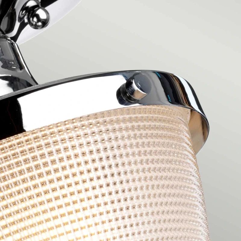 Quoizel LED Plafond Badkamerlamp Dublin | 1X E27 Max 40W | IP44 | Dimbaar | Polished Chrome