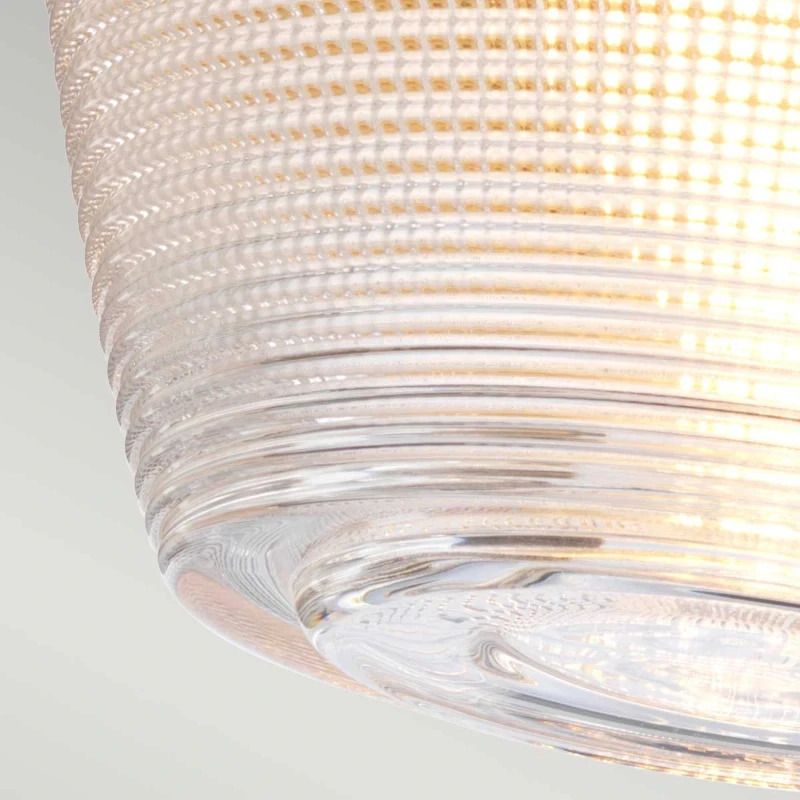 Quoizel LED Plafond Badkamerlamp Dublin | 1X E27 Max 40W | IP44 | Dimbaar | Painted Natural Brass