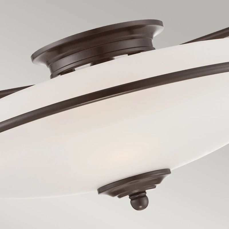 Quoizel LED Plafondlamp Griffin | 3X E27 Max 60W | Dimbaar | Palladian Bronze