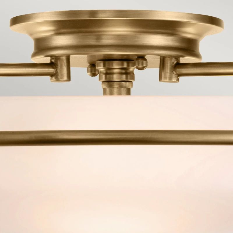 Quoizel LED Plafondlamp Griffin | 3X E27 Max 60W | Dimbaar | Weathered Brass
