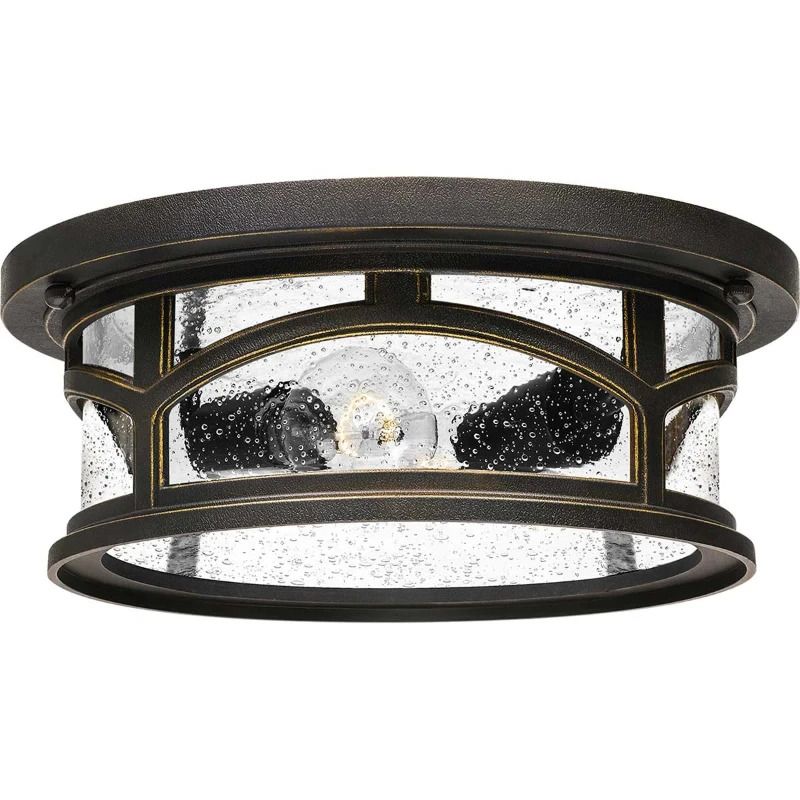 Quoizel LED Buitenlamp Marblehead | 2X E27 Max 60W | IP44 | Dimbaar | Palladian Bronze