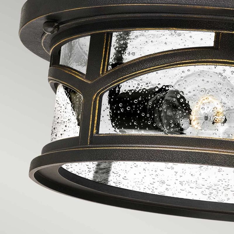 Quoizel LED Buitenlamp Marblehead | 2X E27 Max 60W | IP44 | Dimbaar | Palladian Bronze