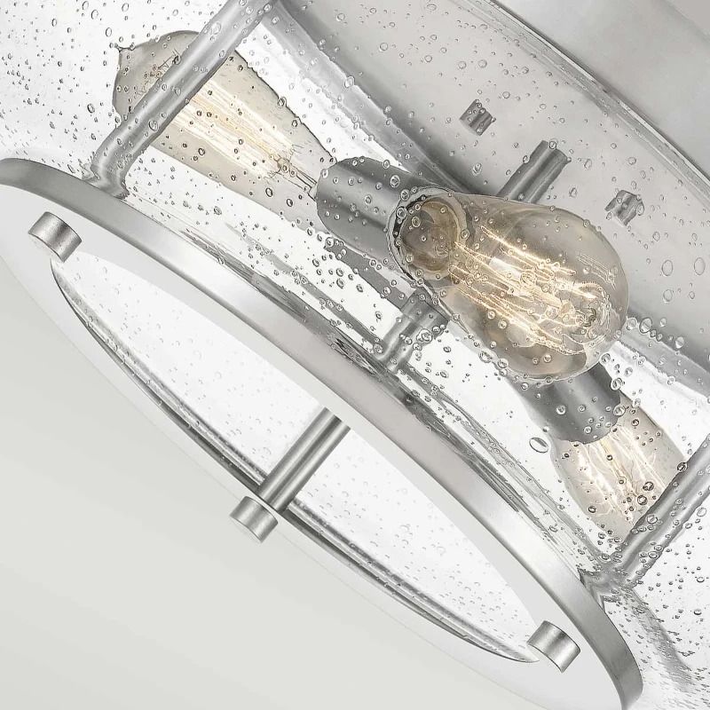 Quoizel LED Plafondlamp Trilogy | 3X E27 Max 60W | Dimbaar | Brushed Nickel