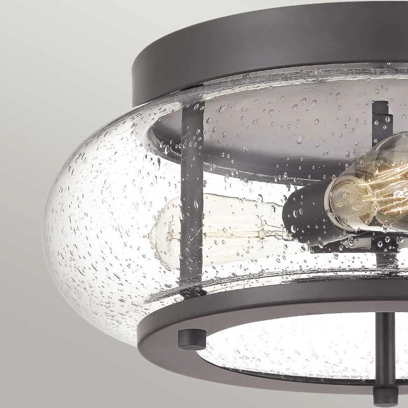 Quoizel LED Plafondlamp Trilogy | 3X E27 Max 60W | Dimbaar | Old Bronze