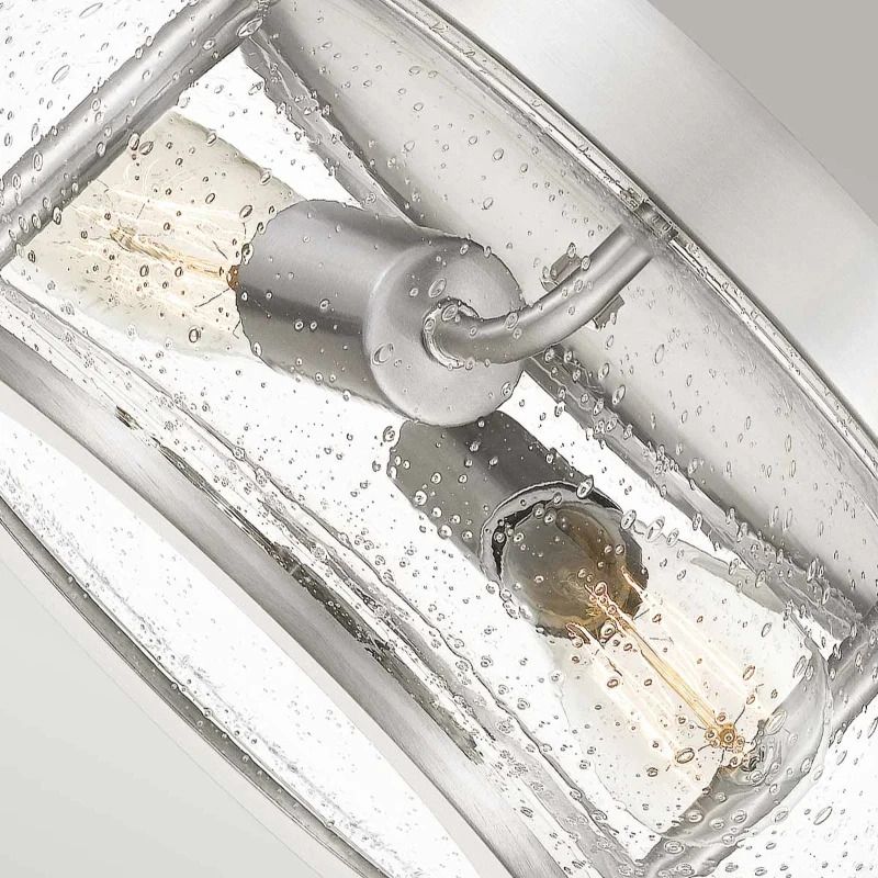 Quoizel LED Plafondlamp Trilogy | 2X E27 Max 60W | Dimbaar | Brushed Nickel