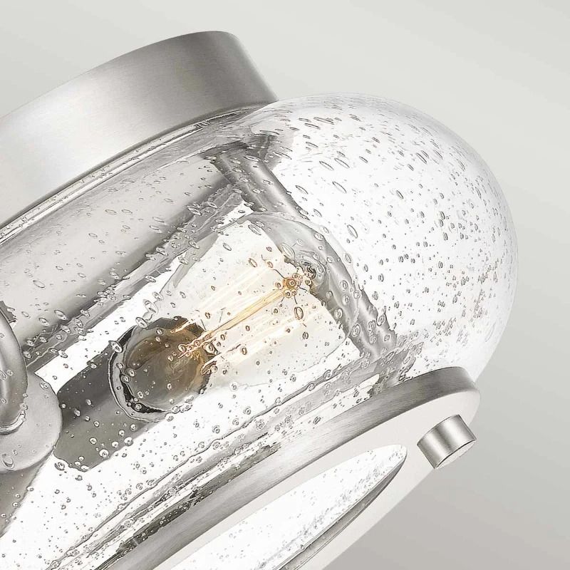 Quoizel LED Plafondlamp Trilogy | 2X E27 Max 60W | Dimbaar | Brushed Nickel