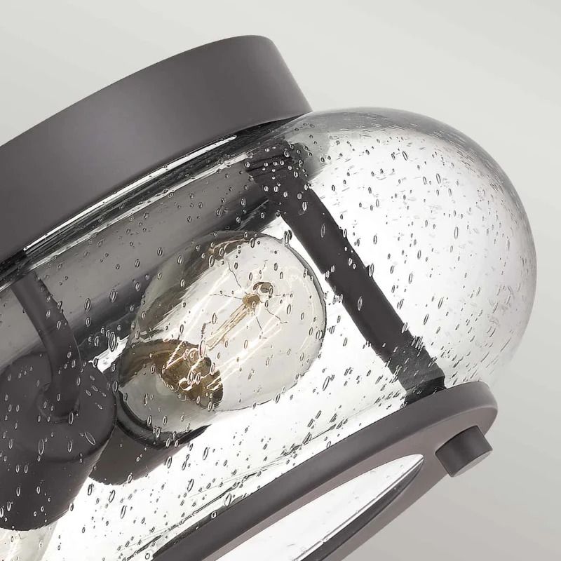 Quoizel LED Plafondlamp Trilogy | 2X E27 Max 60W | Dimbaar | Old Bronze