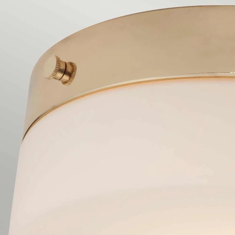 Elstead Lighting LED Plafond Badkamerlamp Tamar | 5.7W 3000K 600Lm 830 | IP44 | Dimbaar | Polished Gold