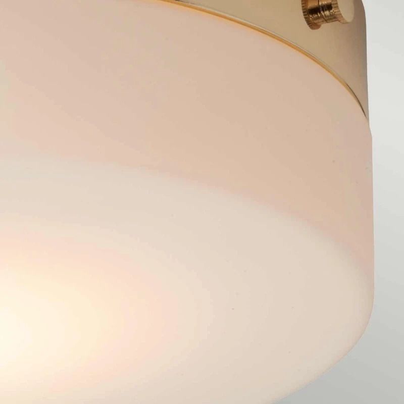 Elstead Lighting LED Plafond Badkamerlamp Tamar | 5.7W 3000K 600Lm 830 | IP44 | Dimbaar | Polished Gold