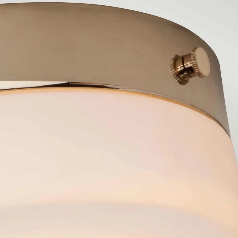 Elstead Lighting LED Plafond Badkamerlamp Tamar | 5.7W 3000K 600Lm 830 | IP44 | Dimbaar | Polished Gold