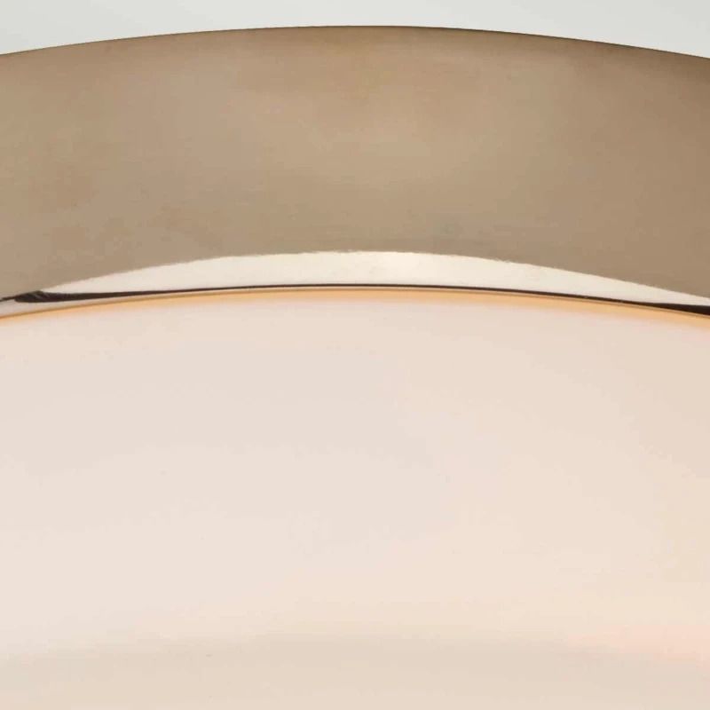 Elstead Lighting LED Plafond Badkamerlamp Tamar | 5.7W 3000K 600Lm 830 | IP44 | Dimbaar | Polished Gold