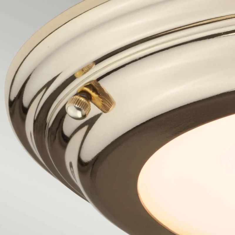 Elstead Lighting LED Plafond Badkamerlamp Welland | 25W 3000K 2250Lm 830 | Polished Brass