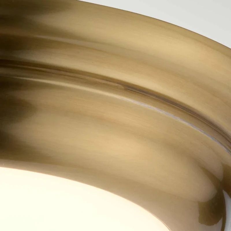 Elstead Lighting LED Plafond Badkamerlamp Welland | 12W 3000K 1080Lm 830 | Aged Brass