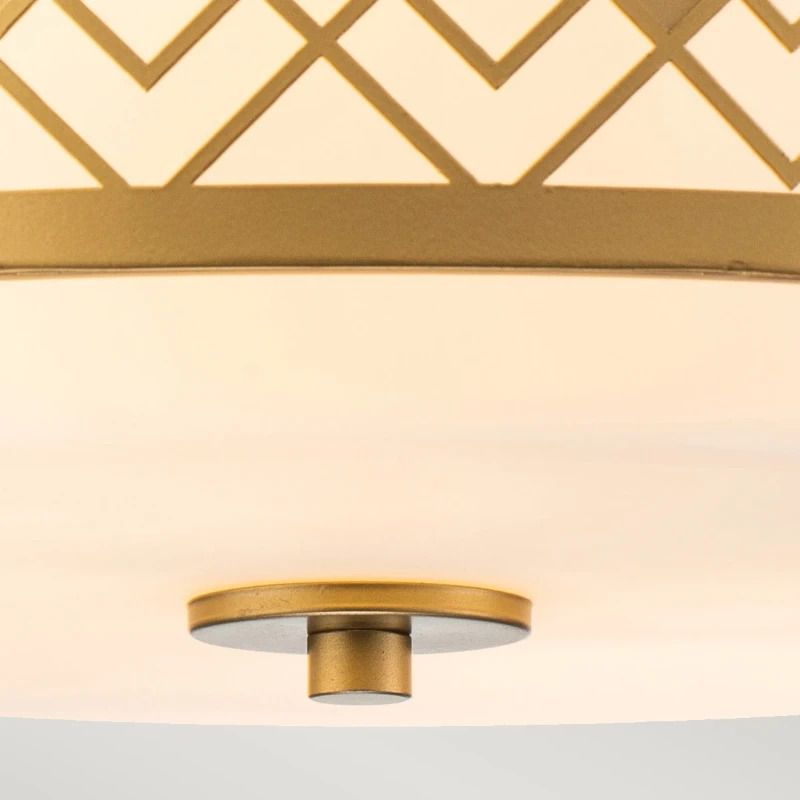 Elstead Lighting LED Plafondlamp Ziggy | 2X E27 Max 60W | Dimbaar | Lacquered Gold