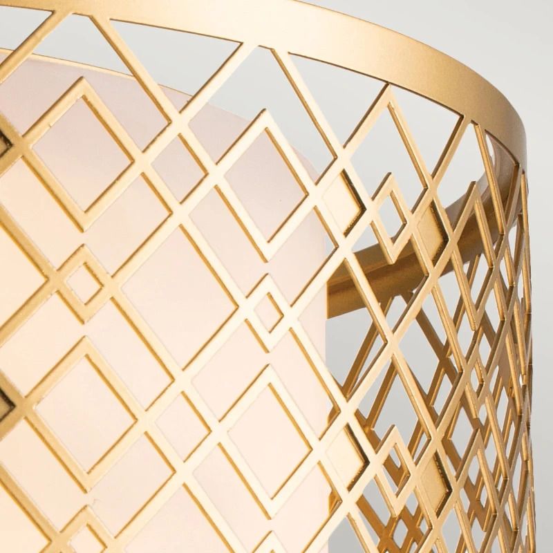 Elstead Lighting LED Plafondlamp Ziggy | 2X E27 Max 60W | Dimbaar | Lacquered Gold