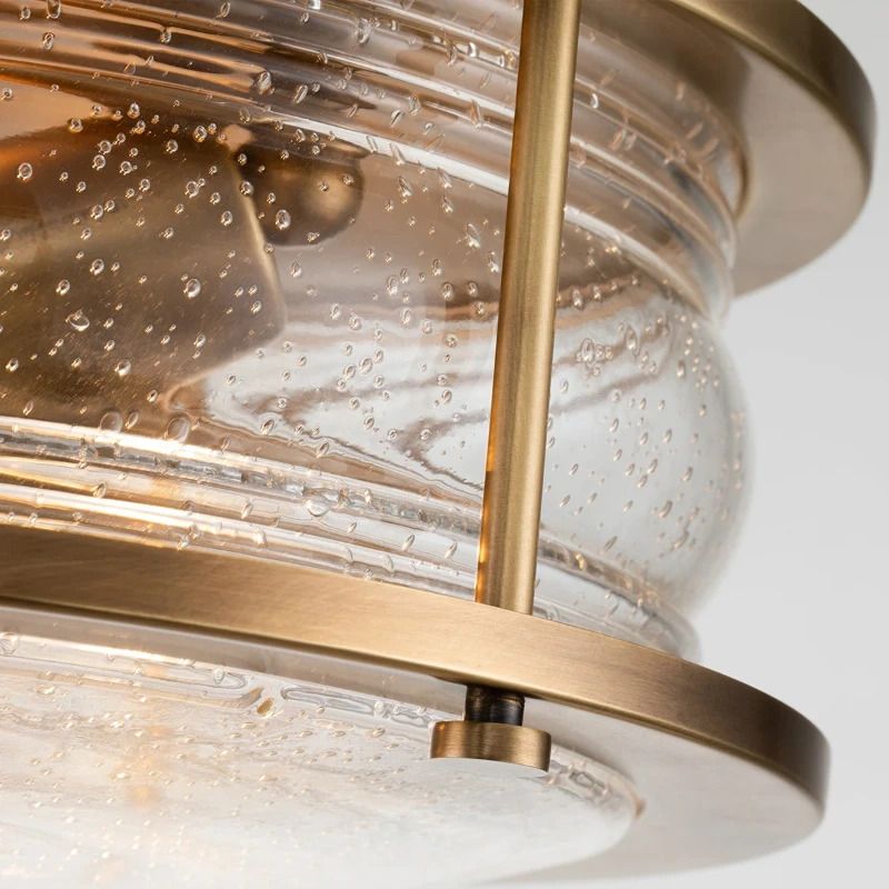 Kichler LED Badkamerarmatuur Ashland Bay | 2X E27 Max 60W | IP44 | Dimbaar | Natural Brass