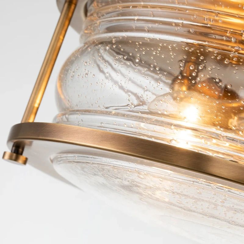 Kichler LED Badkamerarmatuur Ashland Bay | 2X E27 Max 60W | IP44 | Dimbaar | Natural Brass