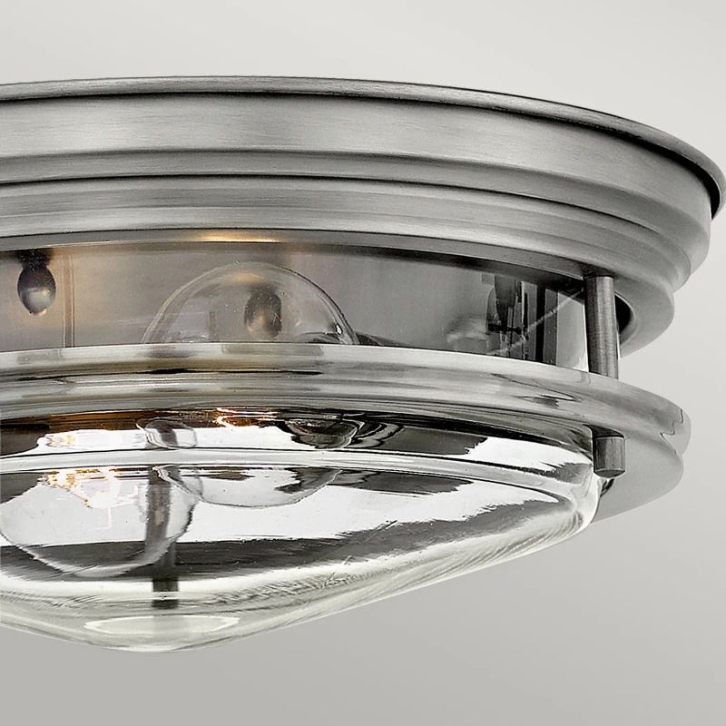 Hinkley LED Plafond Badkamerlamp Hadrian | 2X E27 Max 40W | IP44 | Dimbaar | Antique Nickel