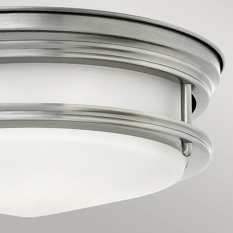 Hinkley LED Plafond Badkamerlamp Hadrian | 2X E27 Max 40W | IP44 | Dimbaar | Antique Nickel