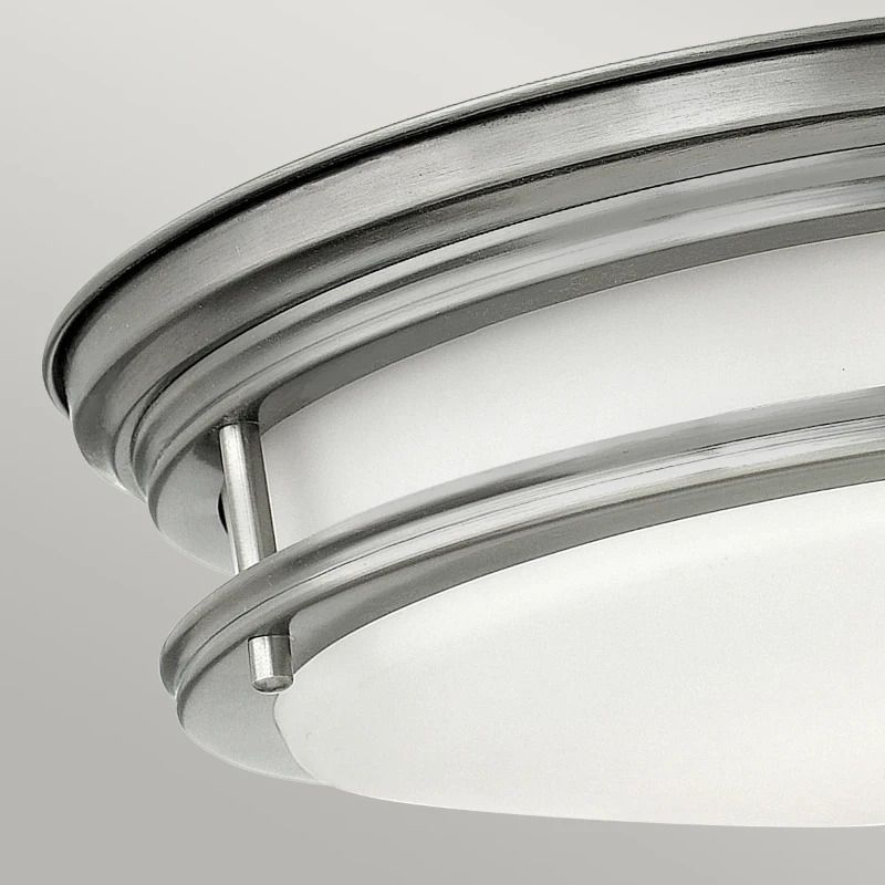 Hinkley LED Plafond Badkamerlamp Hadrian | 2X E27 Max 40W | IP44 | Dimbaar | Antique Nickel