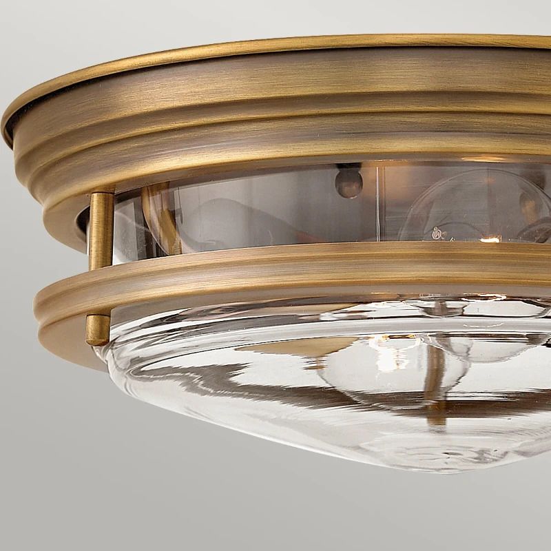 Hinkley LED Plafond Badkamerlamp Hadrian | 2X E27 Max 40W | IP44 | Dimbaar | Brushed Bronze