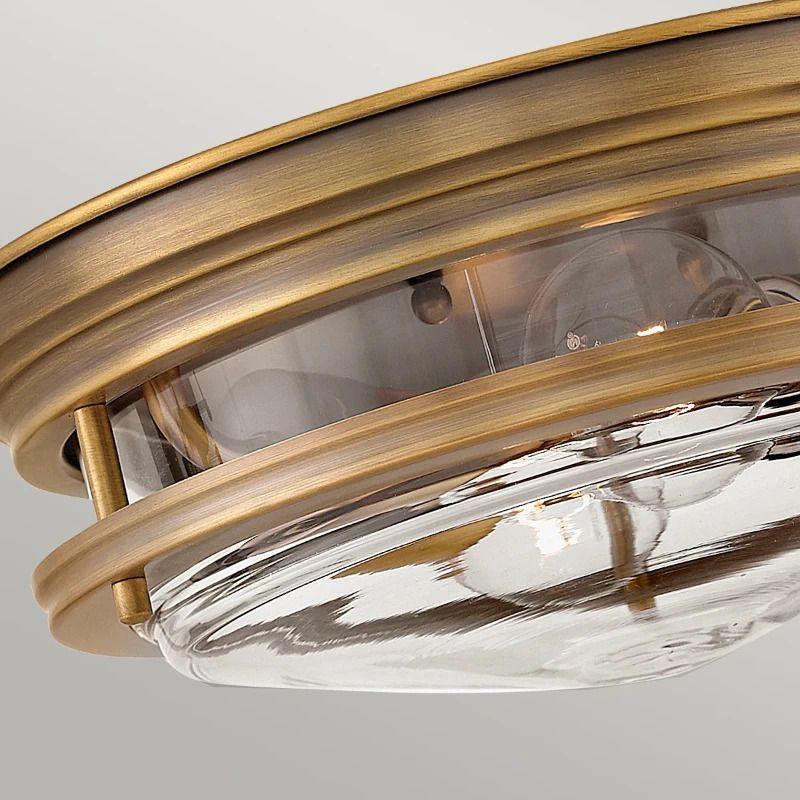 Hinkley LED Plafond Badkamerlamp Hadrian | 2X E27 Max 40W | IP44 | Dimbaar | Brushed Bronze