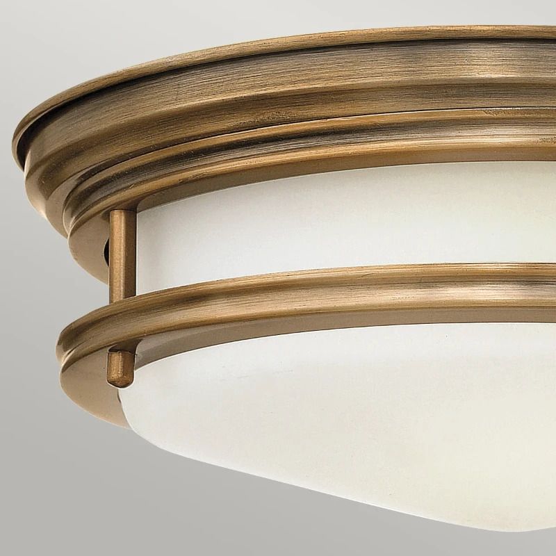 Hinkley LED Plafond Badkamerlamp Hadrian | 2X E27 Max 40W | IP44 | Dimbaar | Brushed Bronze