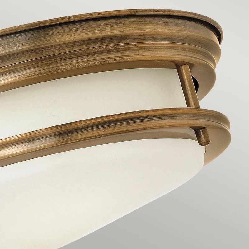 Hinkley LED Plafond Badkamerlamp Hadrian | 2X E27 Max 40W | IP44 | Dimbaar | Brushed Bronze