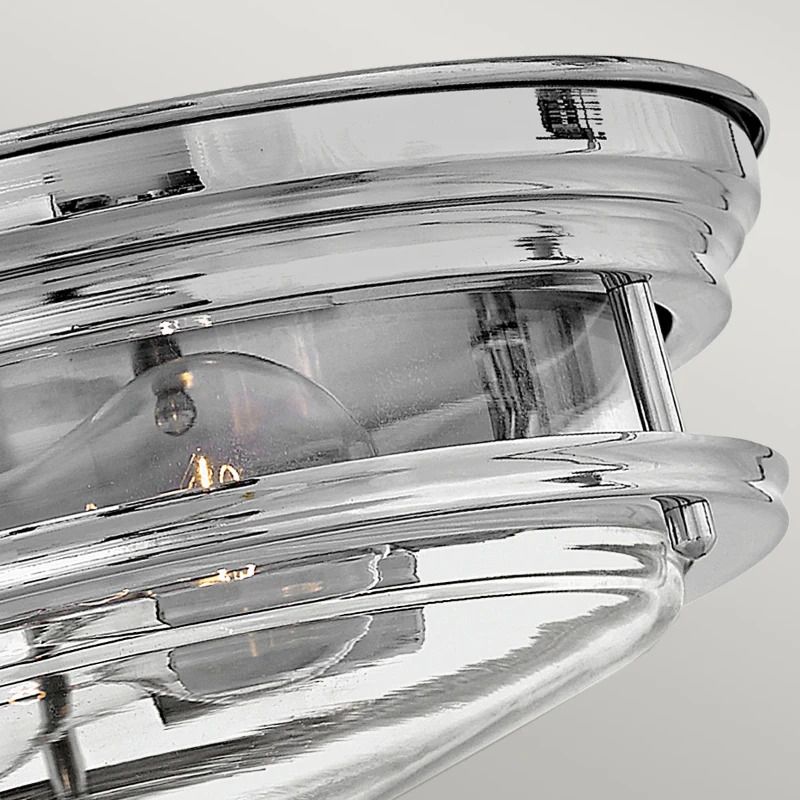 Hinkley LED Plafond Badkamerlamp Hadrian | 2X E27 Max 40W | IP44 | Dimbaar | Chrome