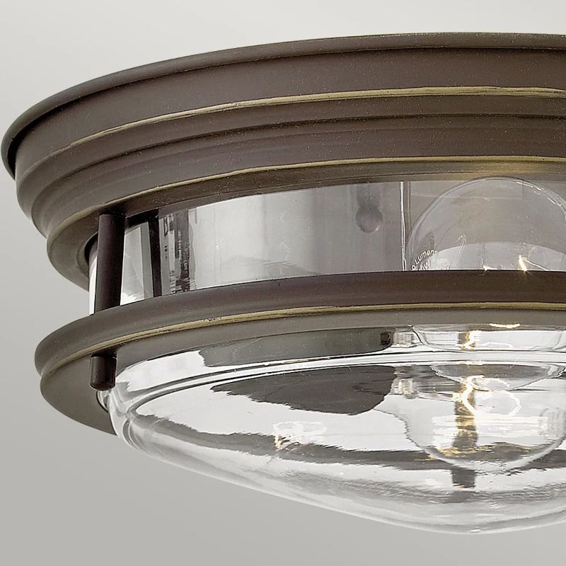 Hinkley LED Plafond Badkamerlamp Hadrian | 2X E27 Max 40W | IP44 | Dimbaar | Oil Rubbed Bronze