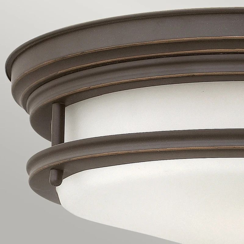 Hinkley LED Plafond Badkamerlamp Hadrian | 2X E27 Max 40W | IP44 | Dimbaar | Oil Rubbed Bronze