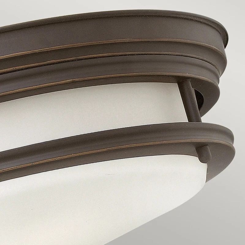Hinkley LED Plafond Badkamerlamp Hadrian | 2X E27 Max 40W | IP44 | Dimbaar | Oil Rubbed Bronze