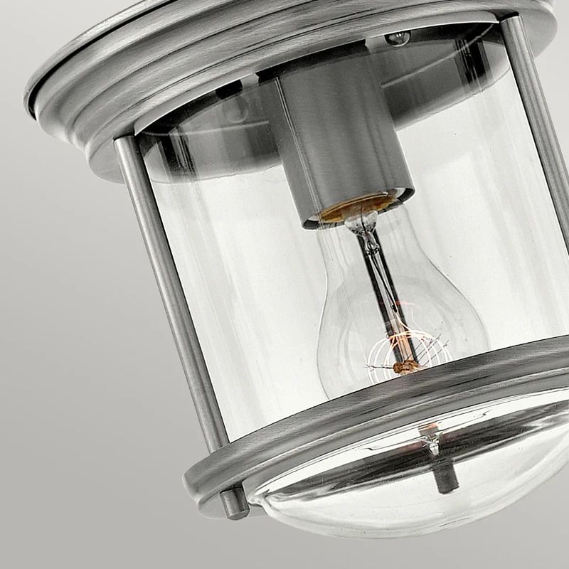 Hinkley LED Plafond Badkamerlamp Hadrian | 1X E27 Max 60W | IP44 | Dimbaar | Antique Nickel