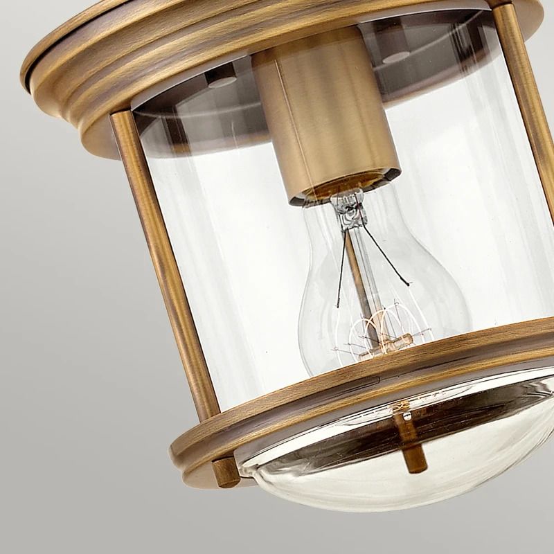 Hinkley LED Plafond Badkamerlamp Hadrian | 1X E27 Max 60W | IP44 | Dimbaar | Brushed Bronze