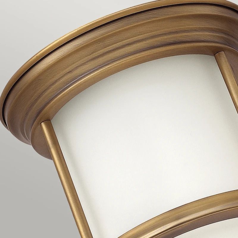 Hinkley LED Plafond Badkamerlamp Hadrian | 1X E27 Max 60W | IP44 | Dimbaar | Brushed Bronze