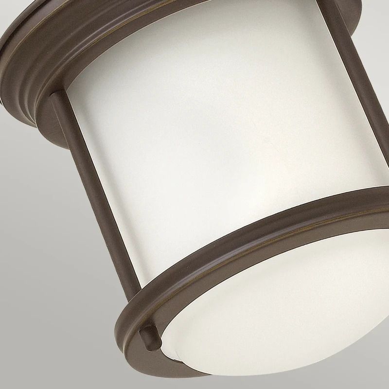 Hinkley LED Plafond Badkamerlamp Hadrian | 1X E27 Max 60W | IP44 | Dimbaar | Oil Rubbed Bronze