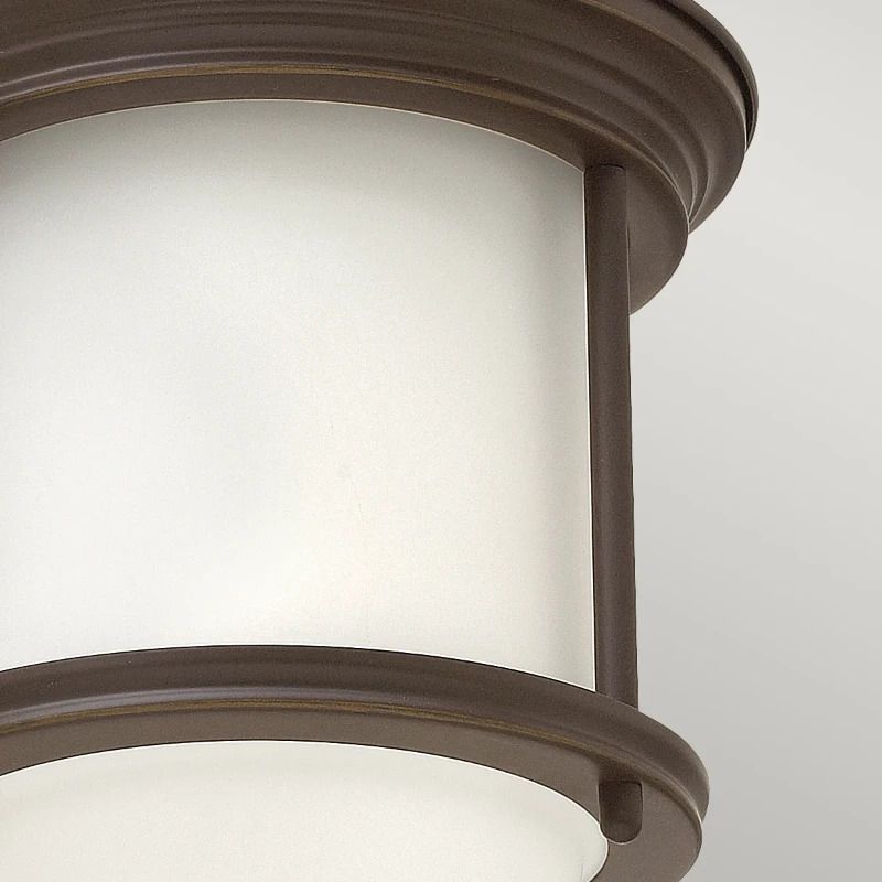Hinkley LED Plafond Badkamerlamp Hadrian | 1X E27 Max 60W | IP44 | Dimbaar | Oil Rubbed Bronze