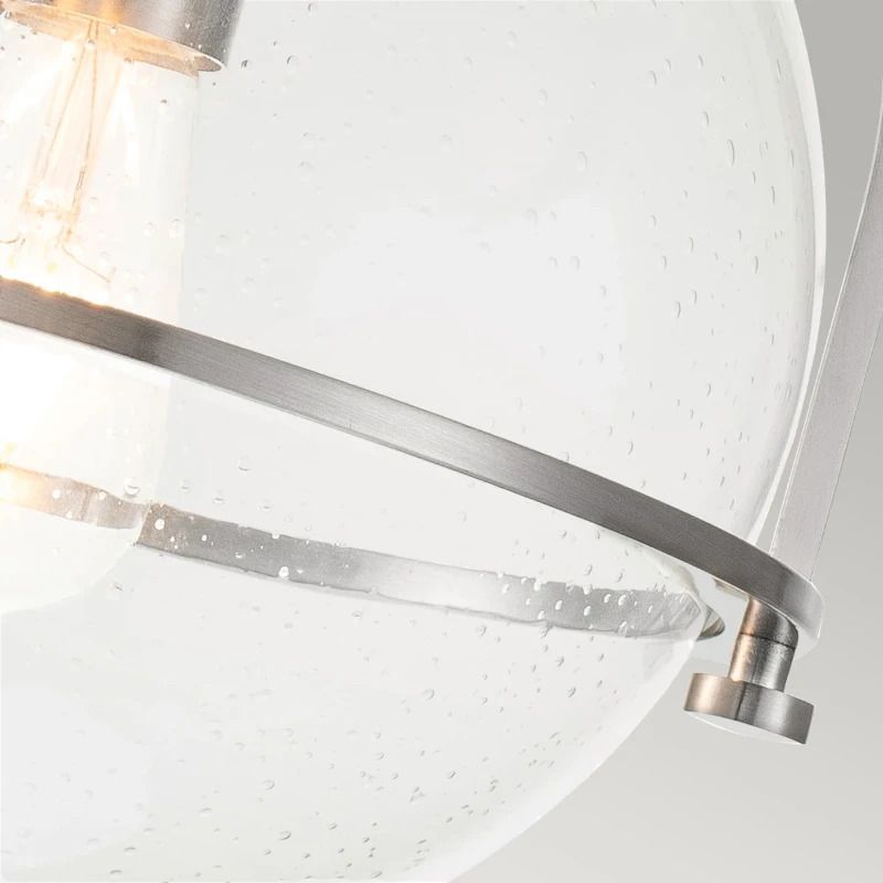 Hinkley LED Plafondlamp Somerset | 1X E27 Max 60W | Dimbaar | Brushed Nickel